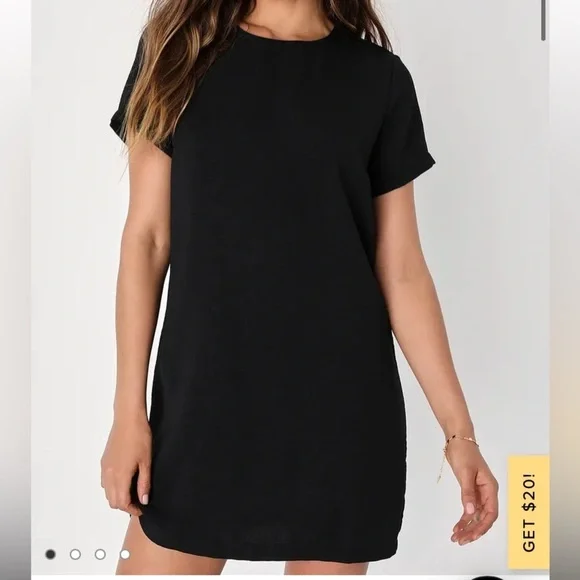 Lulus black dress mini dress size small 
Shift and Shout Black Shift Dress​​ - Picture 2 of 8